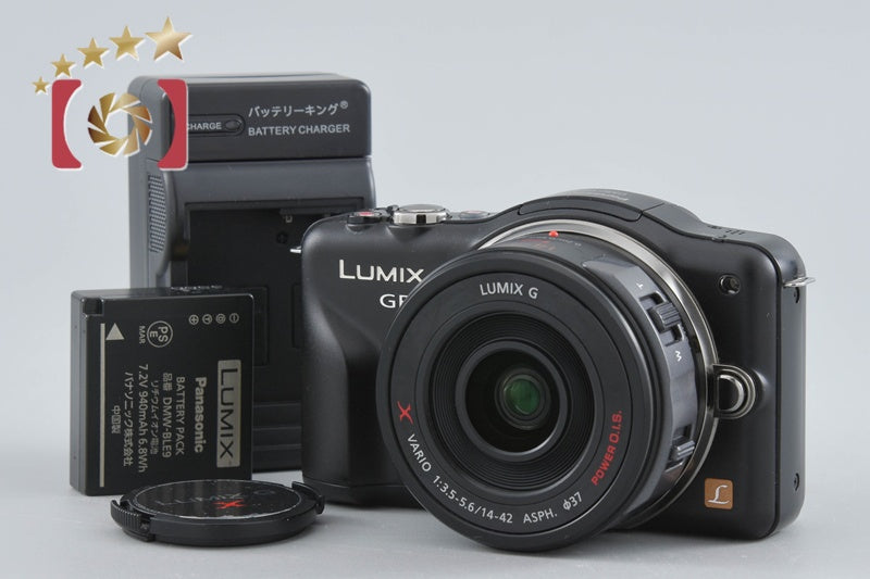 【中古】Panasonic パナソニック LUMIX DMC-GF3 エスプリブラック 電動ズームレンズキット シャッター回数僅少