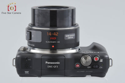 【中古】Panasonic パナソニック LUMIX DMC-GF3 エスプリブラック 電動ズームレンズキット シャッター回数僅少