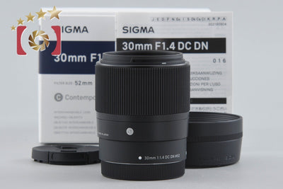 【中古】SIGMA シグマ 30mm f/1.4 DC DN Contemporary キヤノンEF-M用 元箱付き