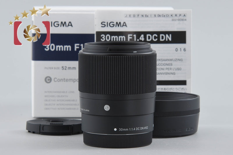 【中古】SIGMA シグマ 30mm f/1.4 DC DN Contemporary キヤノンEF-M用 元箱付き