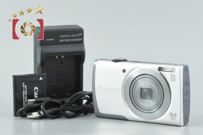【中古】Canon キヤノン PowerShot A3500 IS シルバー コンパクトデジタルカメラ