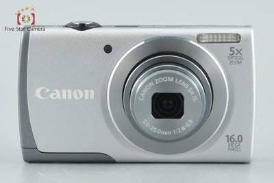 【中古】Canon キヤノン PowerShot A3500 IS シルバー コンパクトデジタルカメラ