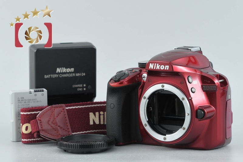 [Used] Nikon D3400 Red Digital SLR Camera
