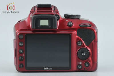 【中古】Nikon ニコン D3400 レッド デジタル一眼レフカメラ