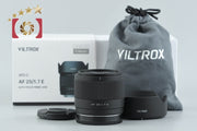 【中古】VILTROX ビルトロックス AF 25mm f/1.7 STM ASPH ED IF ソニーEマウント用 元箱付き