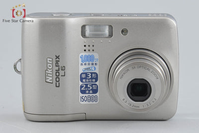 【中古】Nikon ニコン COOLPIX L6 チタンシルバー コンパクトデジタルカメラ
