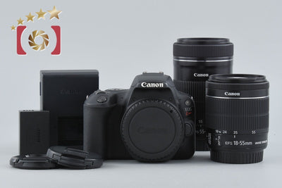 【中古】Canon キヤノン EOS Kiss X9 ダブルズームキット ブラック