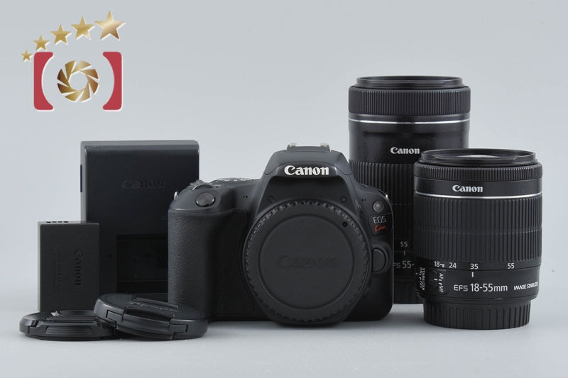 【中古】Canon キヤノン EOS Kiss X9 ダブルズームキット ブラック