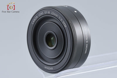 【中古】Canon キヤノン EF-M 22mm f/2 STM ブラック