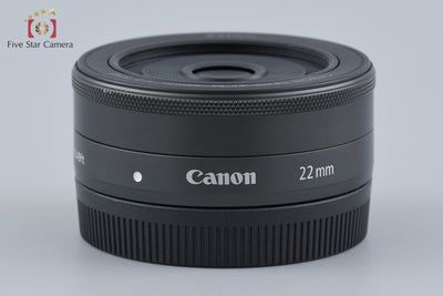 【中古】Canon キヤノン EF-M 22mm f/2 STM ブラック