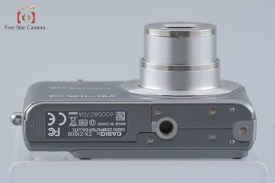 【中古】Casio カシオ EXILIM ZOOM EX-Z1080 グレー コンパクトデジタルカメラ