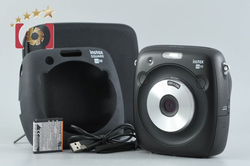 【中古】FUJIFILM 富士フイルム instax SQUARE SQ10 ブラック インスタントカメラ