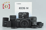 【中古】Canon キヤノン EOS M ダブルレンズキット ブラック