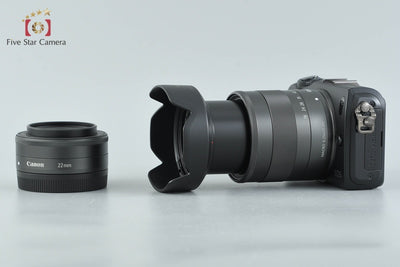 【中古】Canon キヤノン EOS M ダブルレンズキット ブラック