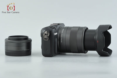 【中古】Canon キヤノン EOS M ダブルレンズキット ブラック
