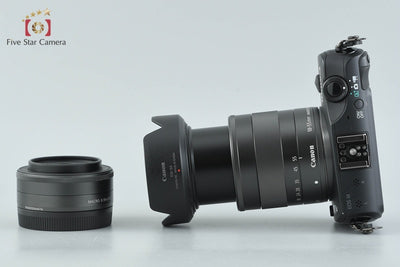 【中古】Canon キヤノン EOS M ダブルレンズキット ブラック