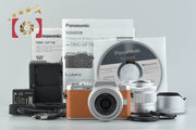 【中古】Panasonic パナソニック LUMIX DMC-GF7 ダブルズームレンズキット ブラウン シャッター回数僅少 元箱付き