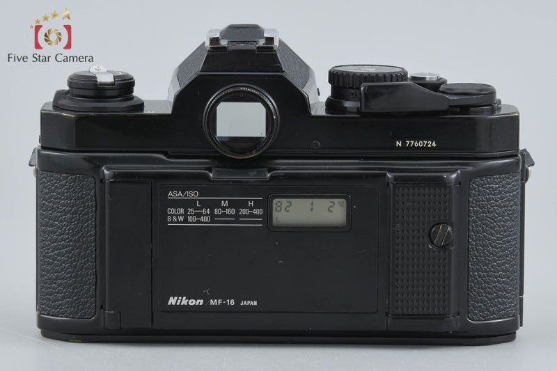 中古】Nikon ニコン ニュー FM2 後期 ブラック + Ai NIKKOR 50mm f/2 +