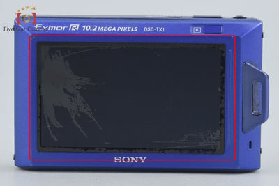 【中古】SONY ソニー Cyber-Shot DSC-TX1 ブルー コンパクトデジタルカメラ
