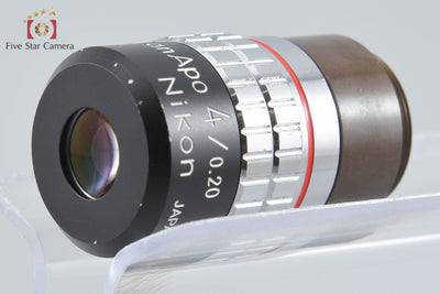 【中古】Nikon ニコン Plan Apo 4x/0.20 160/- 顕微鏡対物レンズ