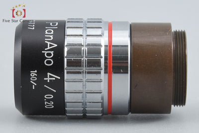 【中古】Nikon ニコン Plan Apo 4x/0.20 160/- 顕微鏡対物レンズ
