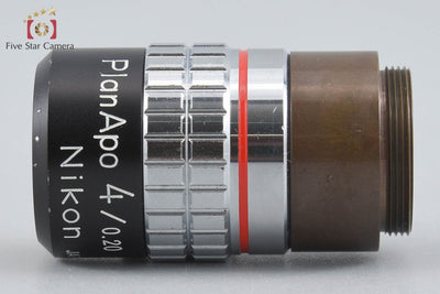 【中古】Nikon ニコン Plan Apo 4x/0.20 160/- 顕微鏡対物レンズ