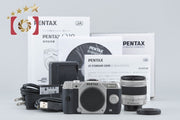 【中古】PENTAX ペンタックス Q10 ズームレンズキット シルバー シャッター回数僅少 元箱付き
