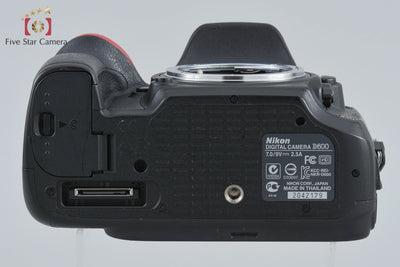 【中古】Nikon ニコン D600 + MB-D14 マルチパワーバッテリーパック