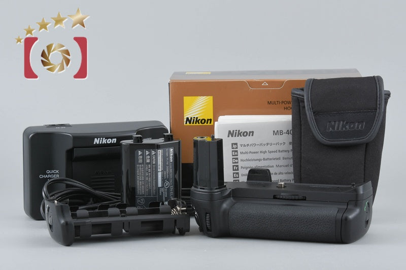 [Used] Nikon MB-40 Multi-Power Battery Pack + MH-21 Quick Charger with Original Box