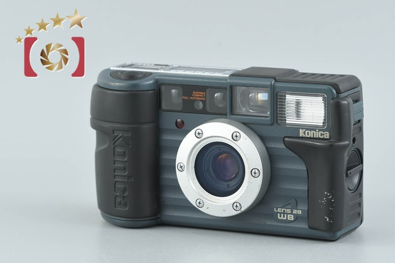 【中古】Konica コニカ 現場監督 28WB ブルー コンパクトフィルムカメラ