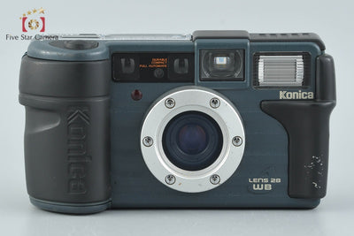 【中古】Konica コニカ 現場監督 28WB ブルー コンパクトフィルムカメラ