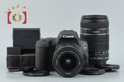 【中古】Canon キヤノン EOS Kiss X9 + EF-S 18-55mm f/3.5-5.6 IS STM + EF-S 55-250mm f/4-5.6 IS II シャッター回数僅少