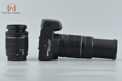【中古】Canon キヤノン EOS Kiss X9 + EF-S 18-55mm f/3.5-5.6 IS STM + EF-S 55-250mm f/4-5.6 IS II シャッター回数僅少