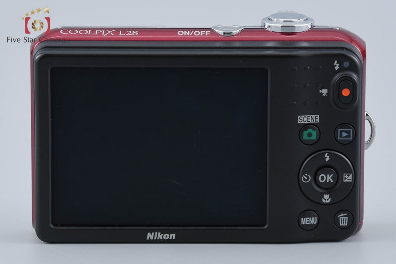 中古】Nikon ニコン COOLPIX L28 レッド コンパクトデジタルカメラ