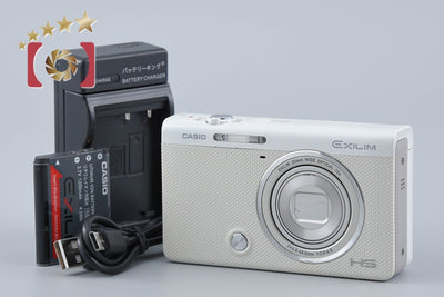 【中古】Casio カシオ HIGH SPEED EXILIM EX-ZR50 ホワイト コンパクトデジタルカメラ
