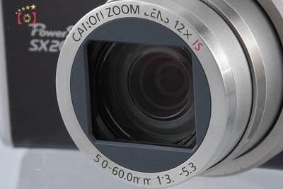 【中古】Canon キヤノン PowerShot SX200 IS ウォームブラック コンパクトデジタルカメラ