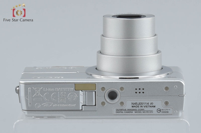 中古】OLYMPUS オリンパス CAMEDIA FE-370 シルバー コンパクト