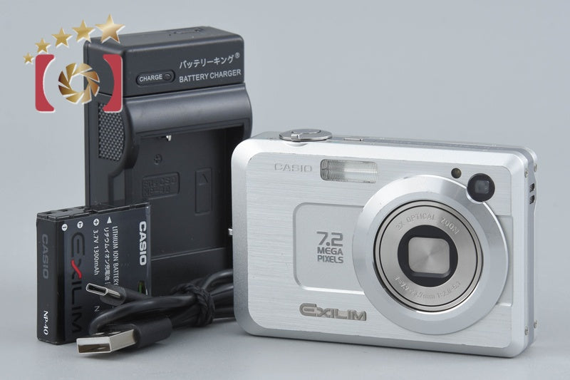 【中古】Casio カシオ EXILIM ZOOM EX-Z750 シルバー コンパクトデジタルカメラ