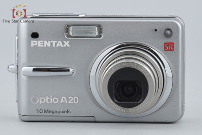 【中古】PENTAX ペンタックス Optio A20 シルバー コンパクトデジタルカメラ 元箱付き