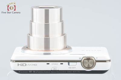 【中古】SONY ソニー Cyber-shot DSC-WX170 ホワイト コンパクトデジタルカメラ 元箱付き
