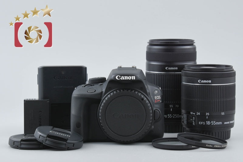 中古】Canon キヤノン EOS Kiss X7 ダブルズームキット ブラック