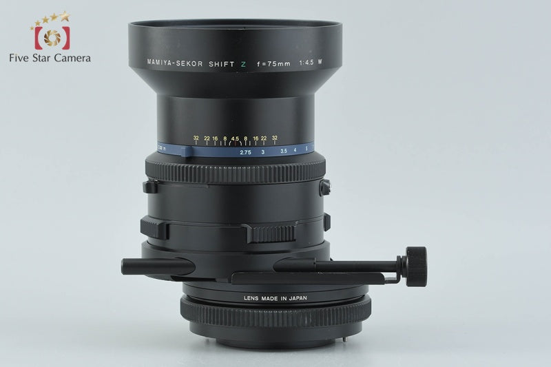 中古】Mamiya マミヤ SEKOR SHIFT Z 75mm f/4.5 W RZ67用 – Five Star