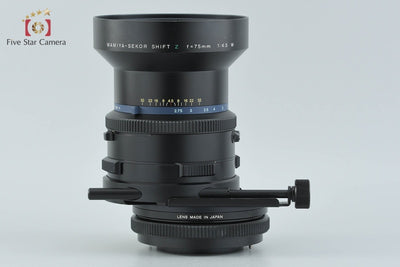 【中古】Mamiya マミヤ SEKOR SHIFT Z 75mm f/4.5 W RZ67用
