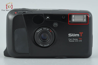 【中古】Kyocera 京セラ Slim T ブラック コンパクトフィルムカメラ