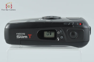 【中古】Kyocera 京セラ Slim T ブラック コンパクトフィルムカメラ