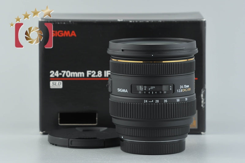 【中古】SIGMA シグマ 24-70mm f/2.8 EX DG HSM キヤノン用 元箱付き