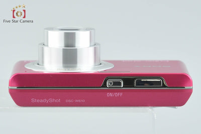 【中古】SONY ソニー Cyber-Shot DSC-W610 ピンク デジタルスチルカメラ 元箱付き