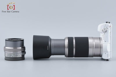【中古】SONY ソニー α5100 ILCE-5100 ダブルズームレンズキット ホワイト シャッター回数僅少 元箱付き 多言語対応