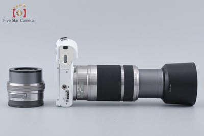 【中古】SONY ソニー α5100 ILCE-5100 ダブルズームレンズキット ホワイト シャッター回数僅少 元箱付き 多言語対応