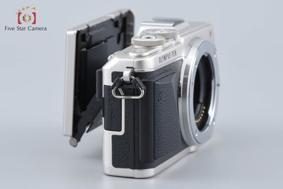 【中古】OLYMPUS オリンパス PEN Lite E-PL7 シルバー ミラーレス一眼カメラ シャッター回数僅少